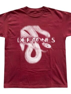 Maroon Snake Graphic Tee - Band Logo Short Sleeve